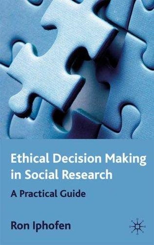 Couverture : Ethical Decision Making in Social Research