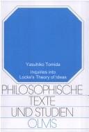 Couverture : Inquiries into Locke's theory of ideas