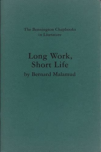 Couverture : Long Work, Short Life (Chapbooks in Literature Series)