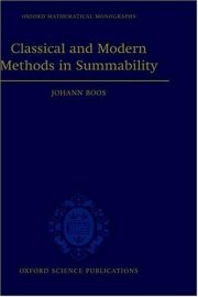Couverture : Classical and modern methods in summability