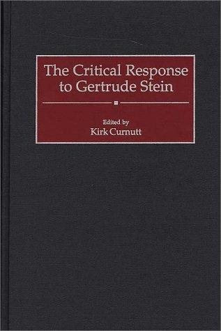 Couverture : The Critical Response to Gertrude Stein