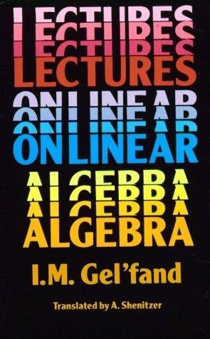 Couverture : Lectures on linear algebra