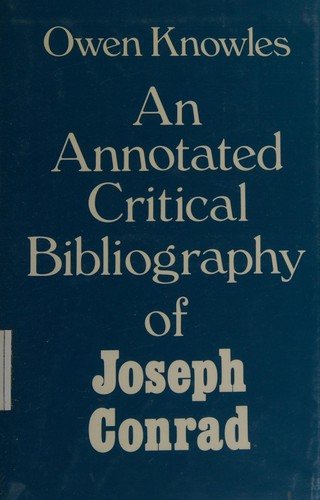 Couverture : An annotated critical bibliography of Joseph Conrad