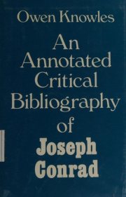 Couverture : An annotated critical bibliography of Joseph Conrad