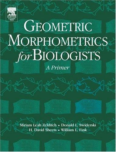 Couverture : Geometric morphometrics for biologists