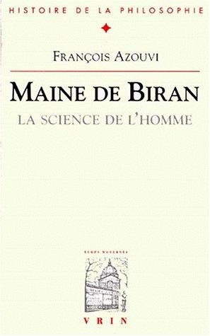 Couverture : Maine de Biran