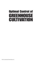 Couverture : Optimal Control of Greenhouse Cultivation