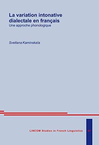 Couverture : La variation intonative dialectale en français