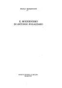 Couverture : Il modernismo di Antonio Fogazzaro