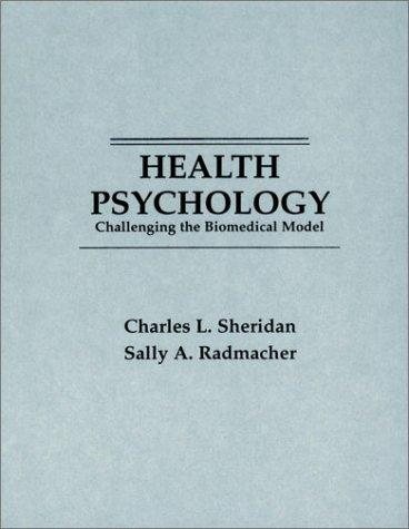 Couverture : Health psychology