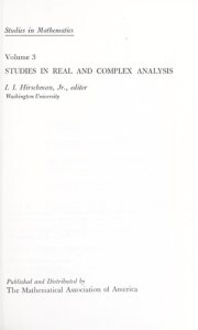 Couverture : Studies in the history of mathematics