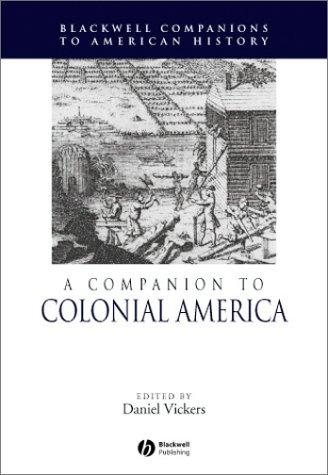 Couverture : A companion to colonial America