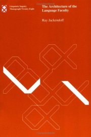 Couverture : The architecture of the language faculty