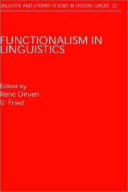 Couverture : Functionalism in linguistics