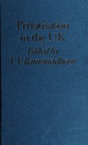 Couverture : Privatisation in the UK