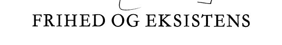 Couverture : Frihed og eksistens