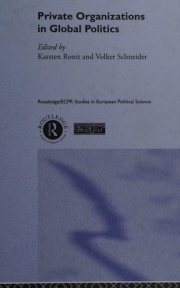 Couverture : Private organizations in global politics