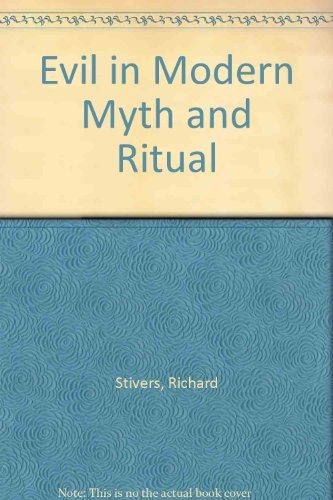 Couverture : Evil in modern myth and ritual