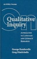 Couverture : On qualitative inquiry