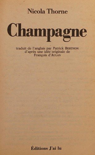 Couverture : Champagne