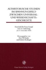 Couverture : Althistorische Studien Im Spannungsfeld Zwischen Universal- Und Wissenschaftsgeschichte