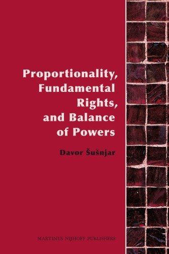 Couverture : Proportionality, fundamental rights, and balance of powers