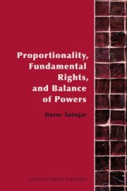 Couverture : Proportionality, fundamental rights, and balance of powers
