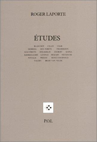 Couverture : Etudes