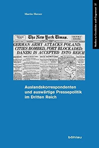 Couverture : Auslandskorrespondenten und auswärtige Pressepolitik im Dritten Reich