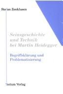 Couverture : Seinsgeschichte und Technik bei Martin Heidegger