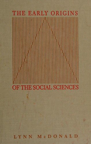 Couverture : The early origins of the social sciences