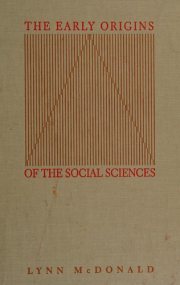 Couverture : The early origins of the social sciences