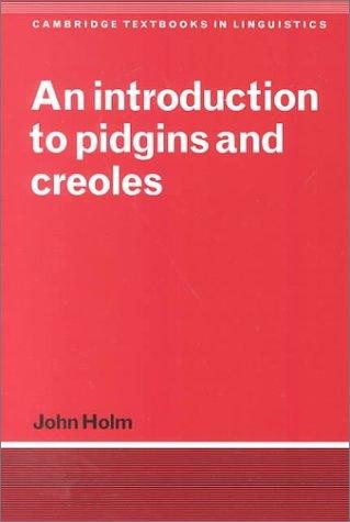 Couverture : An introduction to pidgin and creoles