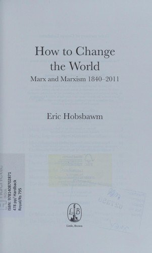 Couverture : How to change the world
