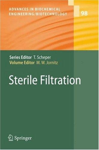 Couverture : Sterile Filtration (Advances in Biochemical Engineering / Biotechnology)