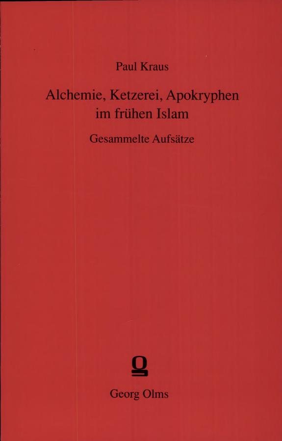Couverture : Alchemie, Ketzerei, Apokryphen im frühen Islam
