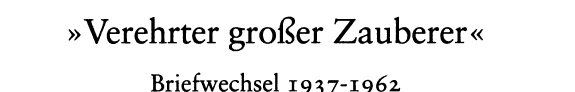 Couverture : Verehrter grosser Zauberer