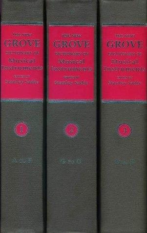 Couverture : The New Grove dictionary of musical instruments