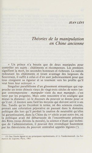 Couverture : Les manipulations