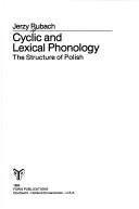 Couverture : Cyclic and Lexical Phonology