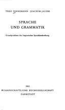 Couverture : Sprache und Grammatik