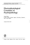 Couverture : Electrophysiological Correlates of Psychopathology (Advances in Biological Psychiatry)