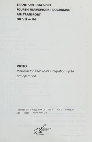 Couverture : PATIO