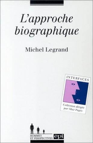 Couverture : L'approche biographique