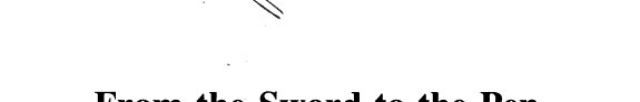 Couverture : From the sword to the pen
