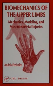 Couverture : Biomechanics of the upper limbs