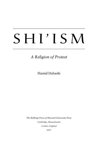 Couverture : Shi'ism