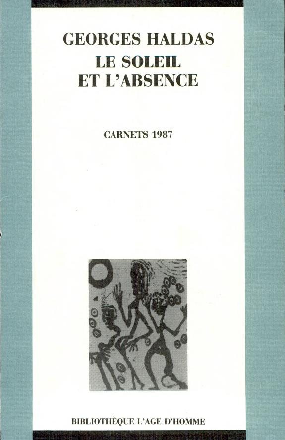 Couverture : Le soleil et l'absence