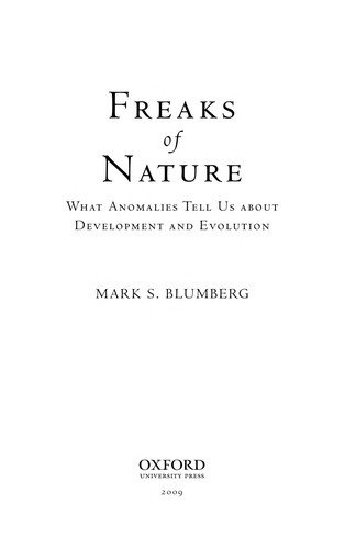 Couverture : Freaks of nature