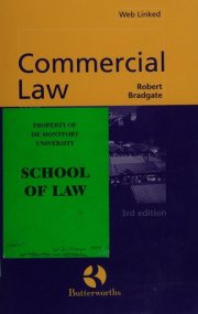 Couverture : Commercial law